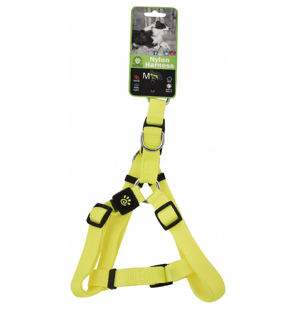 Doco Medium Yellow Nylon Dog Harness 53 to 77cm in 2