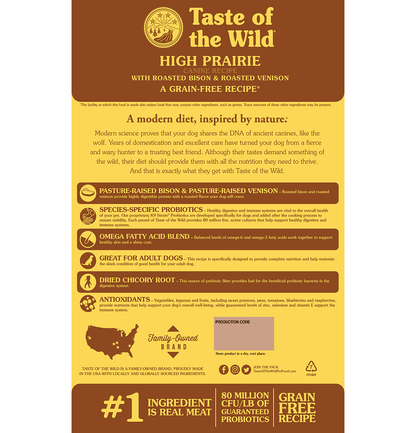 Taste of the Wild High Prairie With Bison And Roasted Venison 12.2 kg