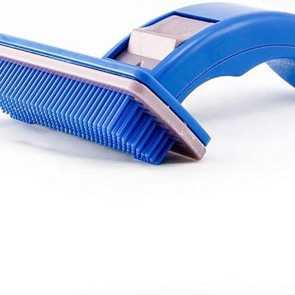 Himalaya Dog and cat Blue Pet Self Cleaning Comb  Size S