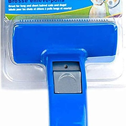 Himalaya Dog and cat Blue Pet Self Cleaning Comb  Size S