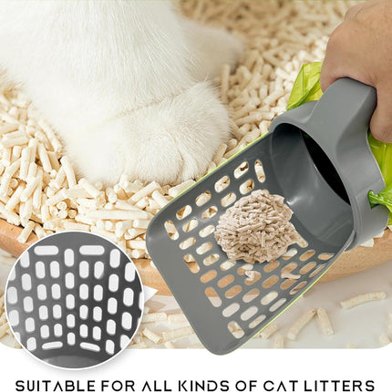 HMA Cat Cat Litter Scooper with Holder  2 in 1 Cat Litter Shovel