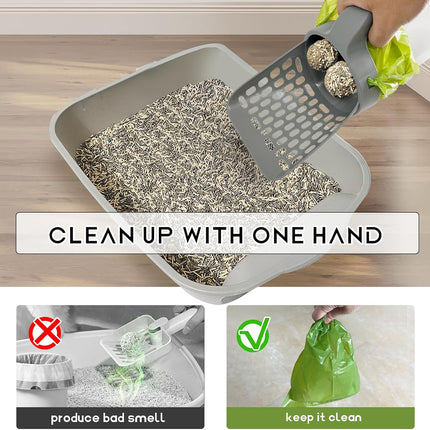 HMA Cat Cat Litter Scooper with Holder  2 in 1 Cat Litter Shovel