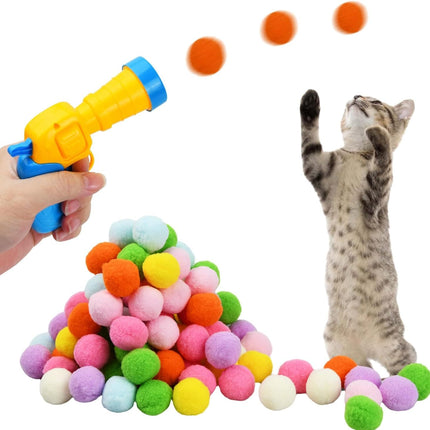 HMA Cat Cat Toy Balls with Gun