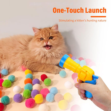 HMA Cat Cat Toy Balls with Gun