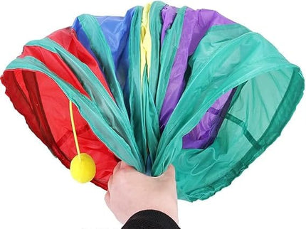 HMA Cat Colorful 3 Way Cat Play Tunnel Durable Exercise and Fun Toy for Pets