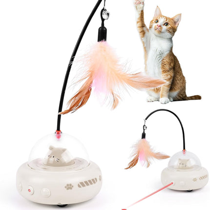HMA cat Crazy Cat Toy Electric Interactive with Feather