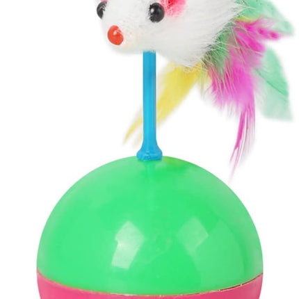 HMA cat Feather Rotating Ball for Training Playing for cat