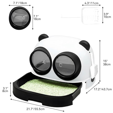 HMA Cat Litter Box large Double Door and Shape for Cat