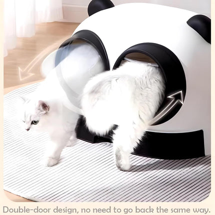 HMA Cat Litter Box large Double Door and Shape for Cat