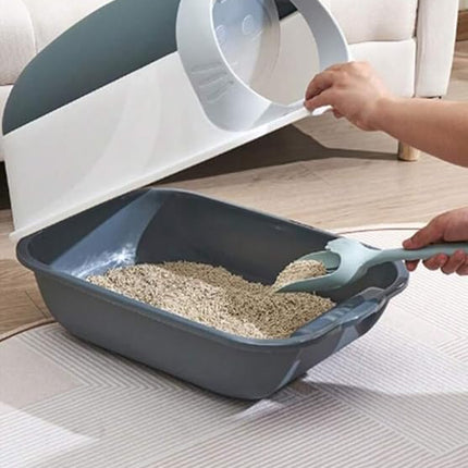 HMA Cat Luckxuan Closed Cat Litter Box Gray 45 × 35 cm