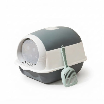 HMA Cat Luckxuan Closed Cat Litter Box Gray 45 × 35 cm