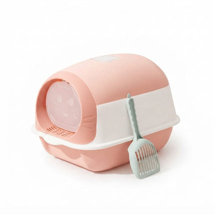 HMA Cat Luckxuan Closed Cat Litter Box Pink 45 × 35 cm