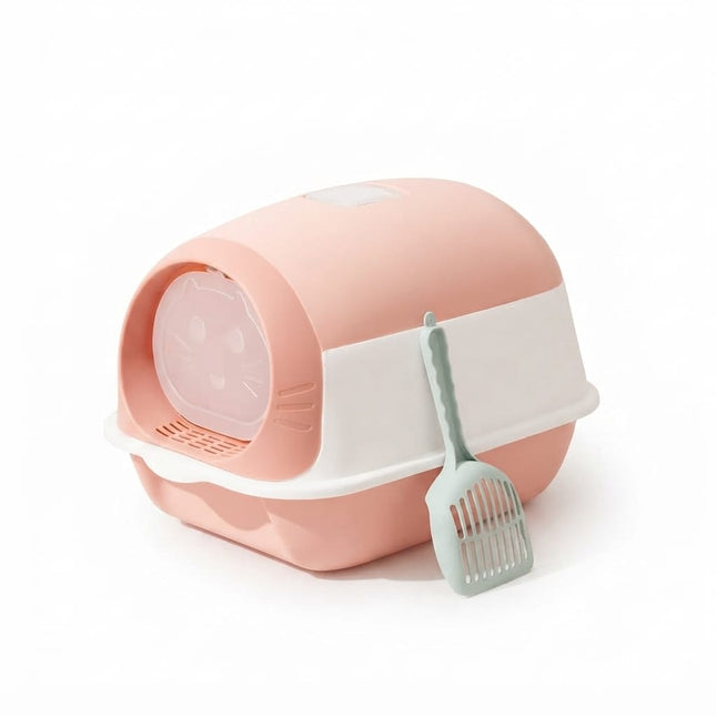 HMA Cat Luckxuan Closed Cat Litter Box Pink 45 × 35 cm