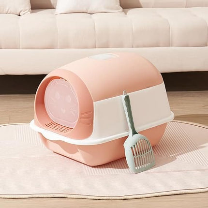 HMA Cat Luckxuan Closed Cat Litter Box Pink 45 × 35 cm