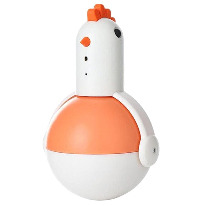 HMA Cat Naomi Chick Laser Tumbler Cat Teaser Toy with Feathers and Mint Ball