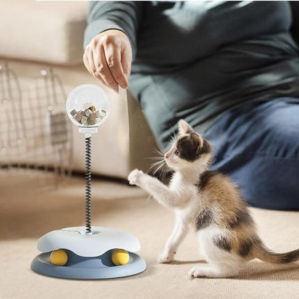 HMA Cat pet leaky turntable toy for cats
