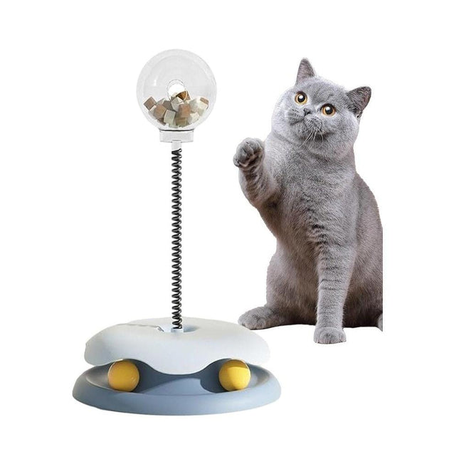 HMA Cat pet leaky turntable toy for cats