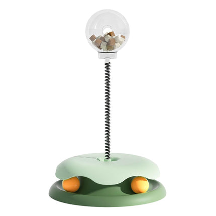 HMA Cat Pet Leaky Turntable Toy with Spring Interactive