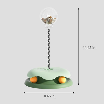 HMA Cat Pet Leaky Turntable Toy with Spring Interactive