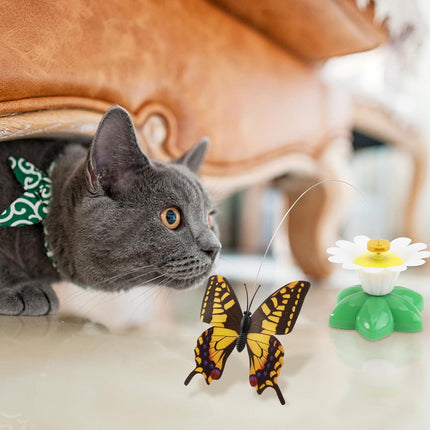 HMA cat Pet Toy ButterFly for cat with battery