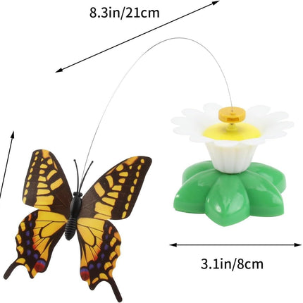 HMA cat Pet Toy ButterFly for cat with battery