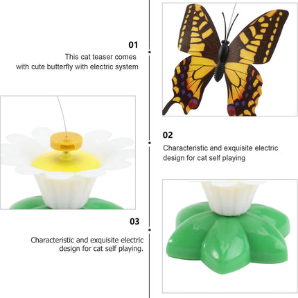 HMA cat Pet Toy ButterFly for cat with battery