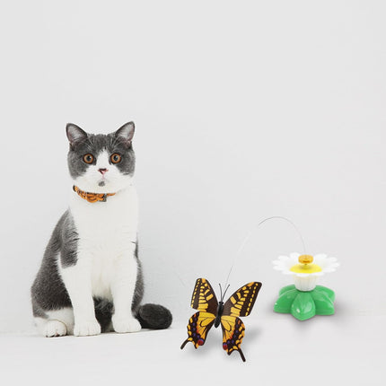HMA cat Pet Toy ButterFly for cat with battery