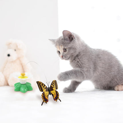 HMA cat Pet Toy ButterFly for cat with battery