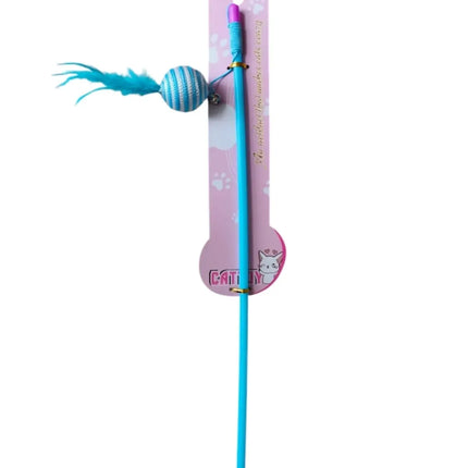 HMA cat pet toy for Cat stick with ball