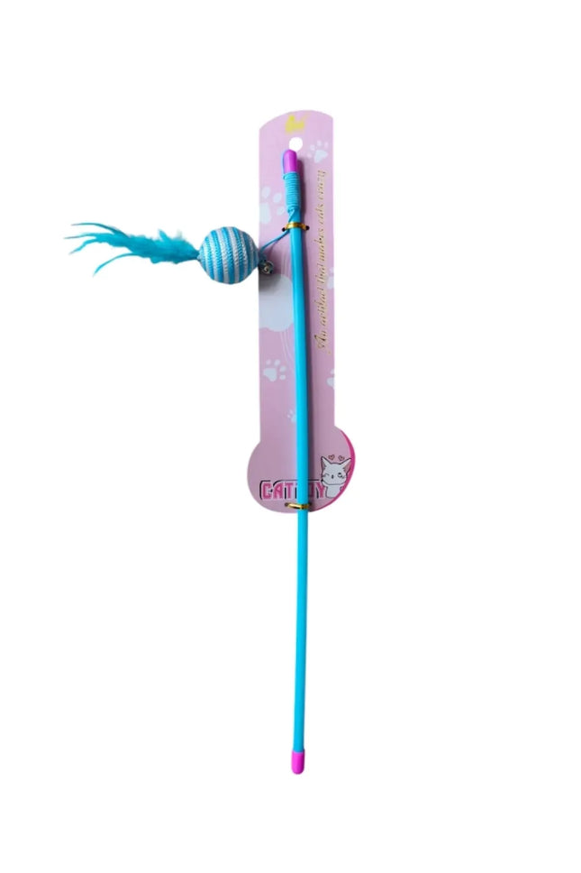 HMA cat pet toy for Cat stick with ball