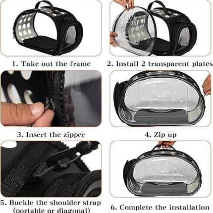 HMA Cat RIANZ Pet Carrier for Small Cat and Dog Beige