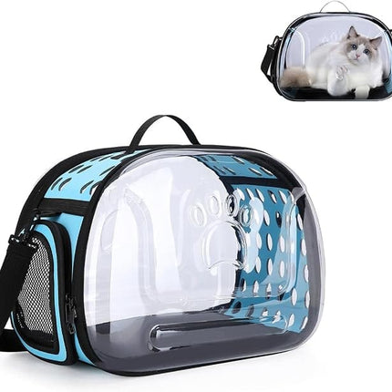 HMA Cat RIANZ Pet Carrier for Small Cat and Dog Blue