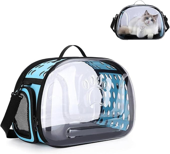 HMA Cat RIANZ Pet Carrier for Small Cat and Dog Blue