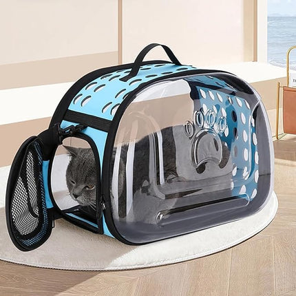 HMA Cat RIANZ Pet Carrier for Small Cat and Dog Blue