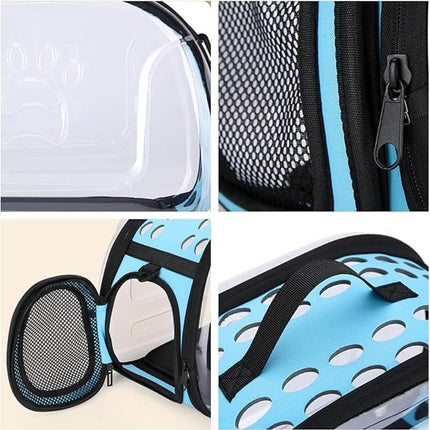 HMA Cat RIANZ Pet Carrier for Small Cat and Dog Blue