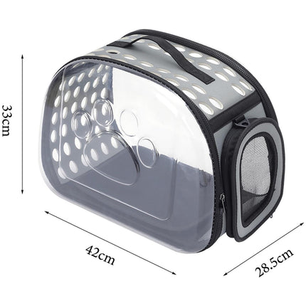HMA Cat RIANZ Pet Carrier for Small Cat and Dog Grey