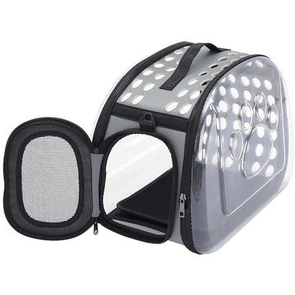 HMA Cat RIANZ Pet Carrier for Small Cat and Dog Grey