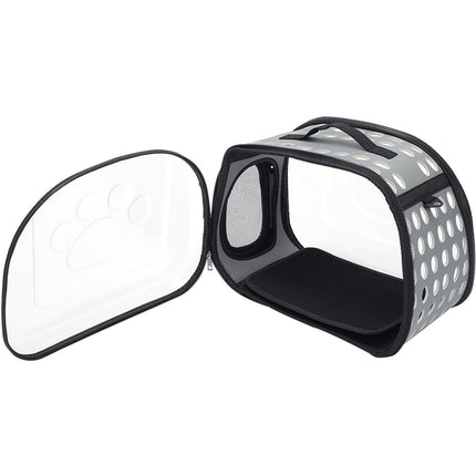HMA Cat RIANZ Pet Carrier for Small Cat and Dog Grey