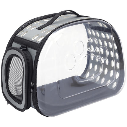 HMA Cat RIANZ Pet Carrier for Small Cat and Dog Grey