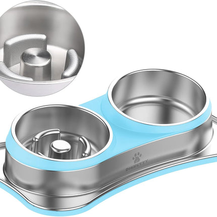 HMA Dog and cat 2 bowl water and food For Cat And Dog