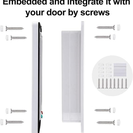 HMA Dog and cat 4-Way Locking Pet Door Durable Cat Flap for Doors and Walls