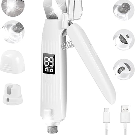 HMA Dog and cat All-in-One Electric Dog Nail Trimmer And Grinder with LED Light  Precision Grooming for Cats and Dogs