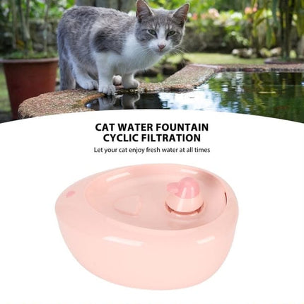 HMA Dog and cat Automatic Pet Water Fountain Cat Drinking Water Dispenser And Feeder 2 L  Pink