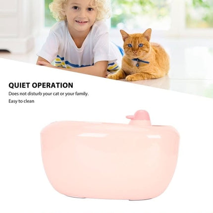 HMA Dog and cat Automatic Pet Water Fountain Cat Drinking Water Dispenser And Feeder 2 L  Pink