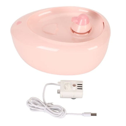 HMA Dog and cat Automatic Pet Water Fountain Cat Drinking Water Dispenser And Feeder 2 L  Pink