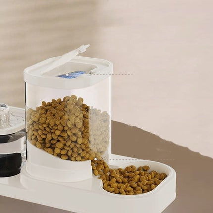 HMA Dog and cat Automatic Pet Water Fountain & Feeder Bowl Silent Pump And USB Powered