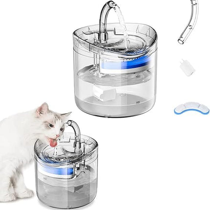 HMA Dog and cat Automatic Pet Water Fountain Ultra Quiet Cat Drinking Dispenser 1.8 L