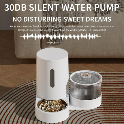 HMA Dog and cat Automatic water and Feeder For Cat And Dog 2 in 1