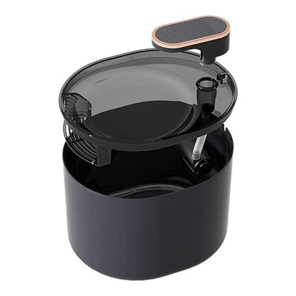 HMA Dog and cat Automatic Water Fountains for Pets 2 L Black