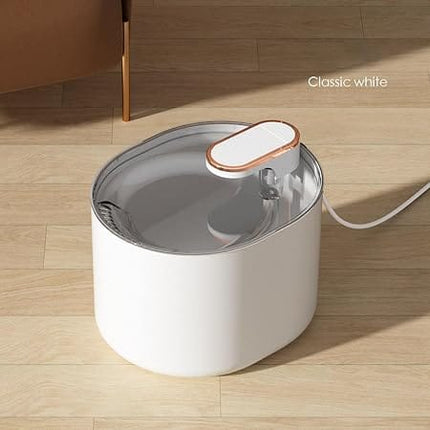 HMA Dog and cat Automatic Water Fountains for Pets 2 L Black